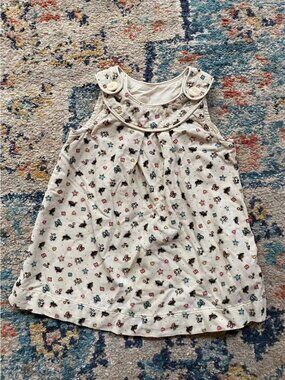 H&M Corduroy Button Bunny Butterfly Hearts dress